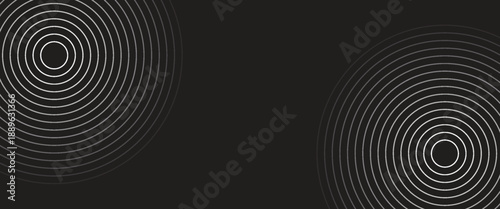 Seamless circular lines pattern radio wave background, radio wave illustration background.