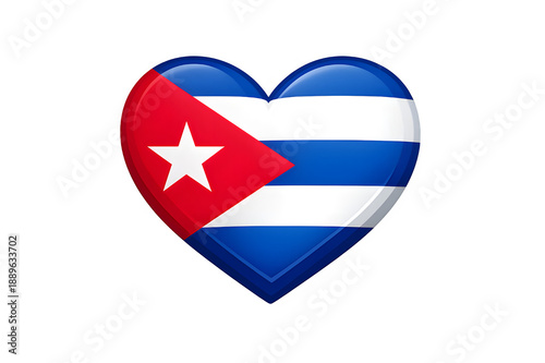 Free Download Cuba Flag Heart Shape - Cuban National Identity and Pride - GFXLoad