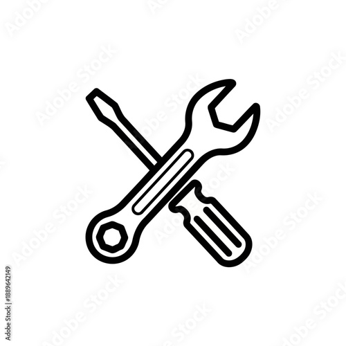 Crossed wrenches icon symbolizing repair and maintenance