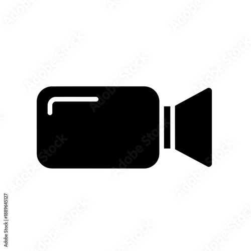 A black camera icon on a for photography and videography