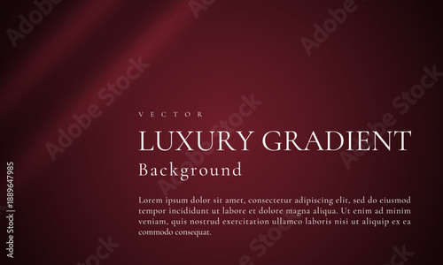 高級感のある布風・シワの入った赤のグラデーション背景（ベクター）