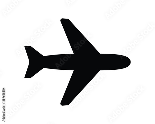 Simple airplane icon vector illustration