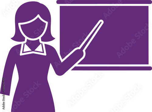 Women's day teacher vector icon Vector