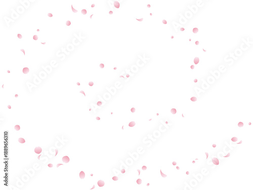 螺旋状に花びらが舞う桜吹雪のイラスト（グラデーション）