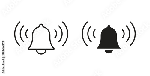 Bell icon element for design projects