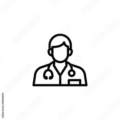 Foto doctor icon medical professional symbol healthcare worker.