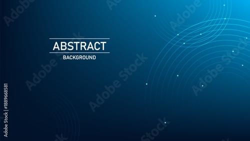 Abstract Technology Background with Expanding Digital Circles, Futuristic Tech Concept for Poster, Cover, Brochure, Website, High Tech Innovation Design, Vector Illustration, Presentation and Digital