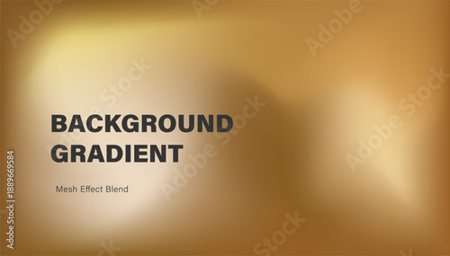 Warm Golden Gradient Background with Soft Mesh Effect . Abstract liquid background.Gradient mesh.Effect blend Golden color. Modern design template for web cover,ad banner,social media,header