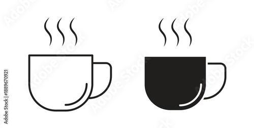 Coffee icon element for design projects