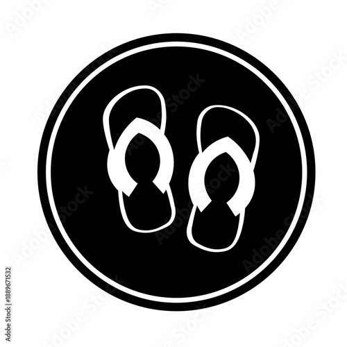 Icon feel with summer time and white background