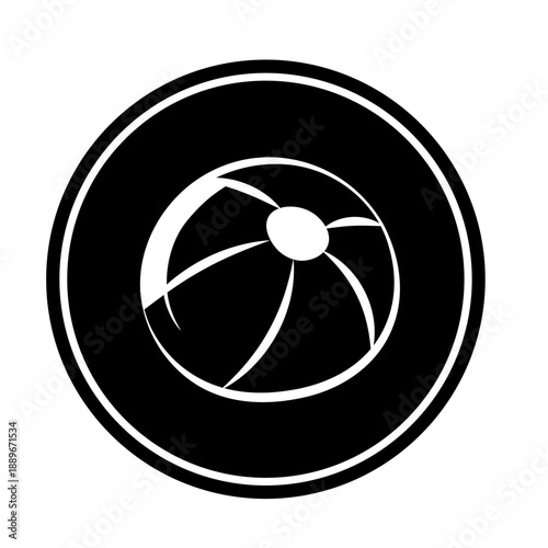 Icon feel with summer time and white background