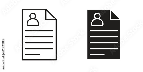 CV icon element for design projects