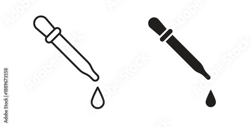 Dropper icon element for design projects