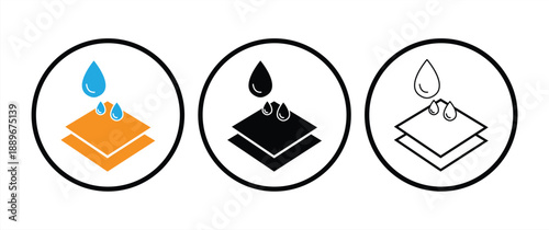 Absorbent Layered Material icon, vector illustration