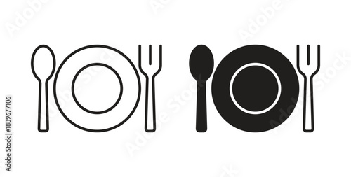 Food icon element for design projects