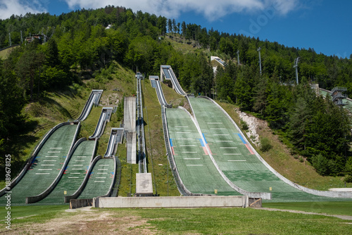Planica Nordic Centre in Slovenia in summer