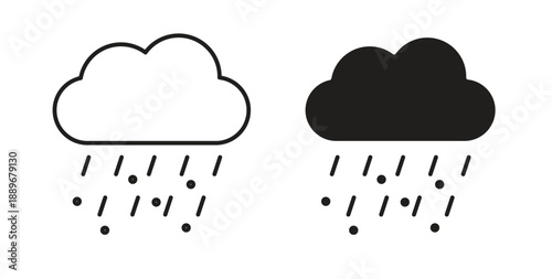 Hail icon element for design projects