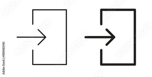 Log in icon element for design projects