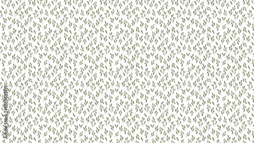 Seamless botanical micro leaf pattern