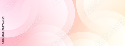 Soft Gradient Circles Banner Background in Pastel Tones