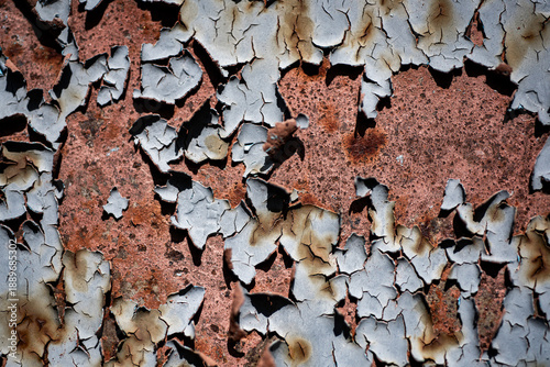 Fotografi Rust texture on corroded metal surface