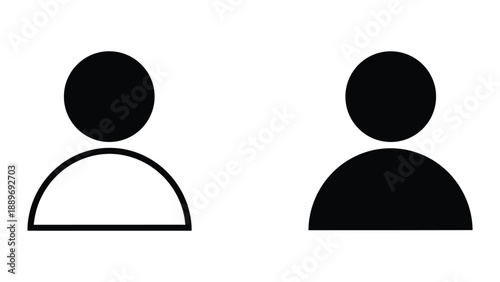 Simple iconic representation of two individuals