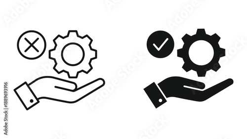 Choosing between right and wrong options in decision making
