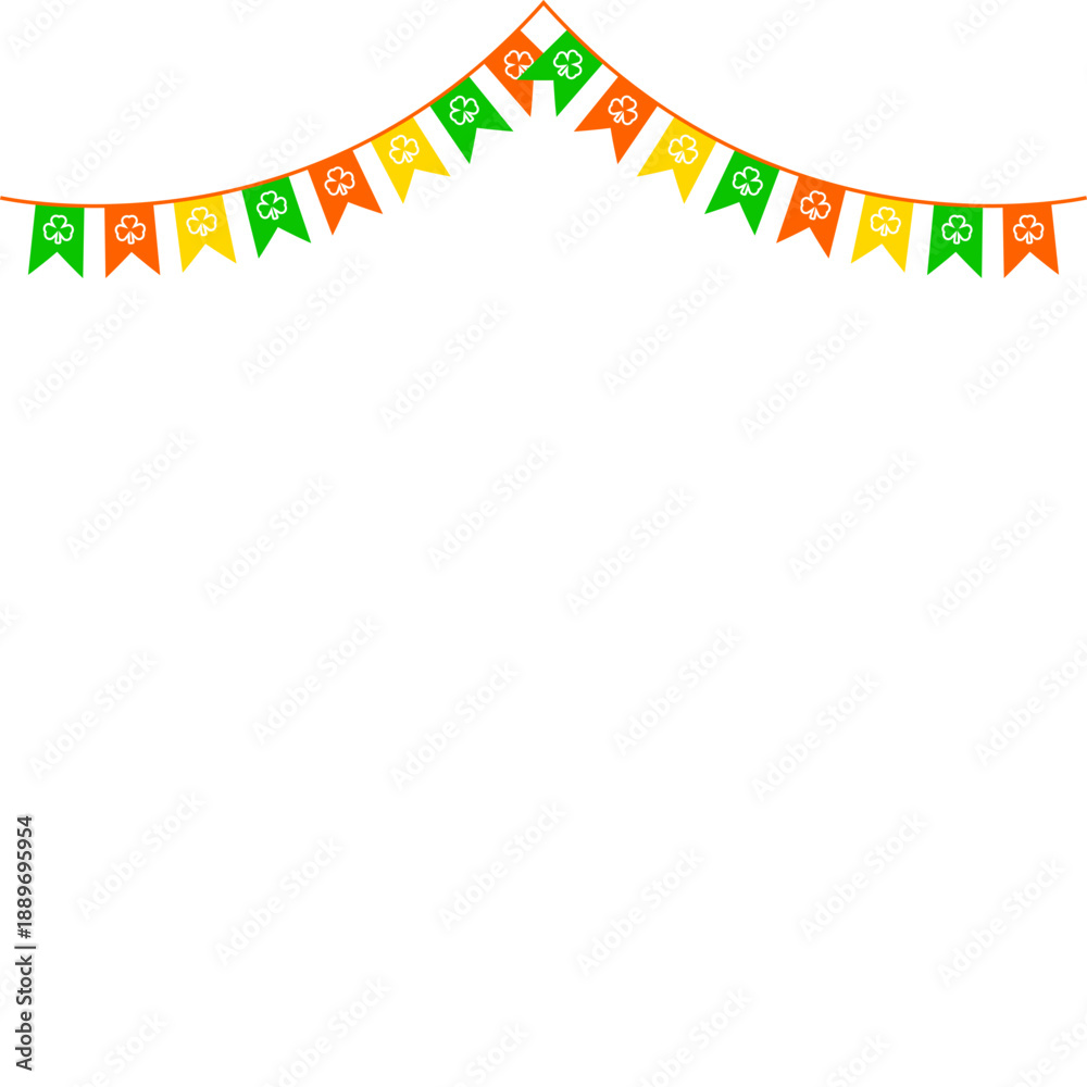 Obraz premium St. Patrick's Day Flag Decoration