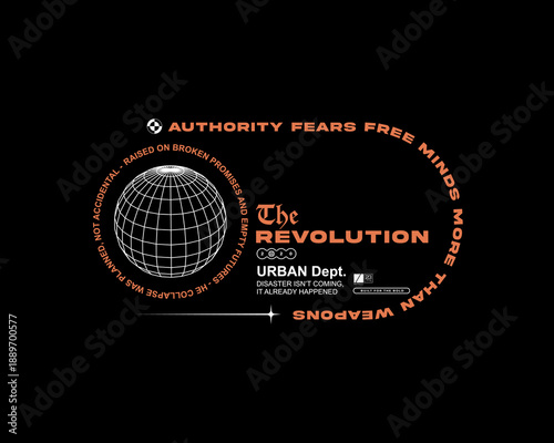 Modern Urban streetwear typography style Graphic tee design templates ideas