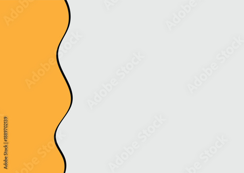 Vibrant torn paper background with black ripped edges and white textured border for copy space