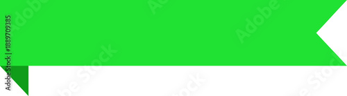 Red banner ribbon strip with flat bent design. Banner, label, and button style. Red ribbon tape decoration shape, isolated on a transparent background. Suitable for use on websites and brochures.