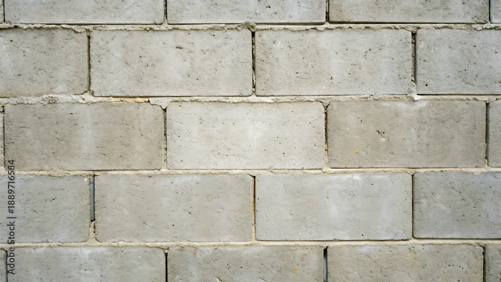 Fototapeta premium Seamless gray concrete block wall texture background, perfect for construction, industrial, or architectural design projects.
