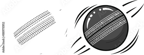 Cricket ball motion blur sport equipment zoom action