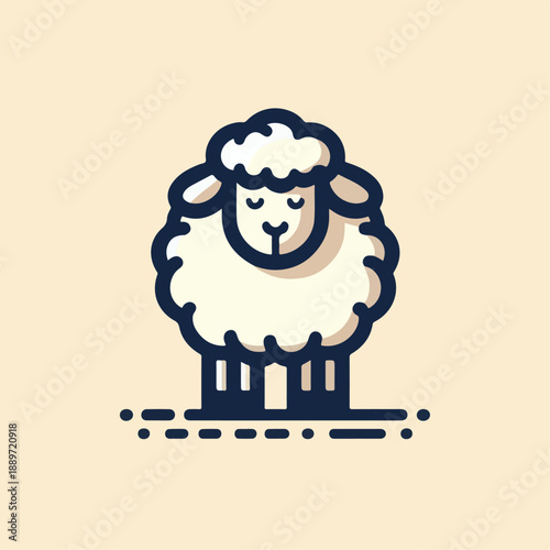 sheep cartoon vector illustration