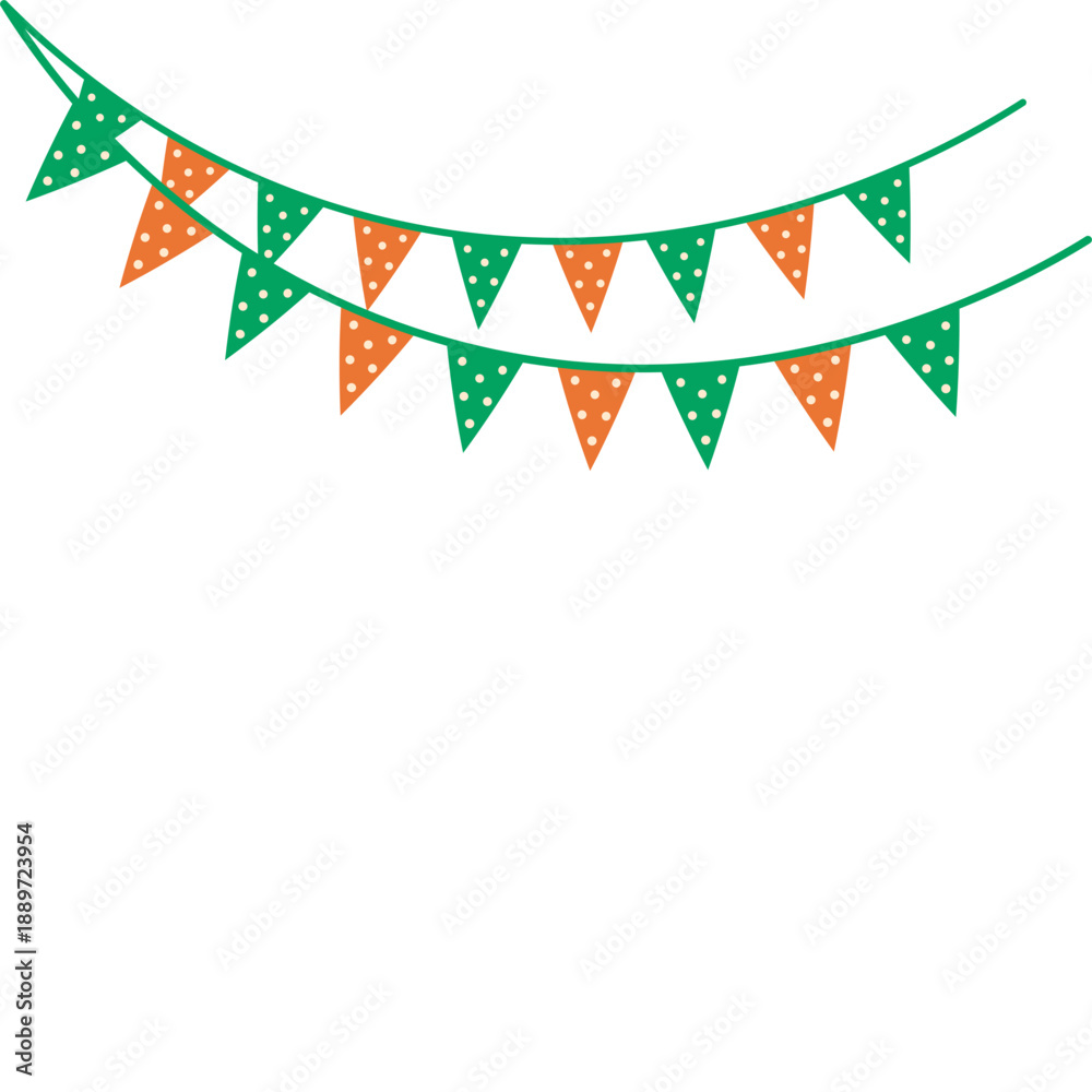 Obraz premium St. Patrick's Day Flag Decoration