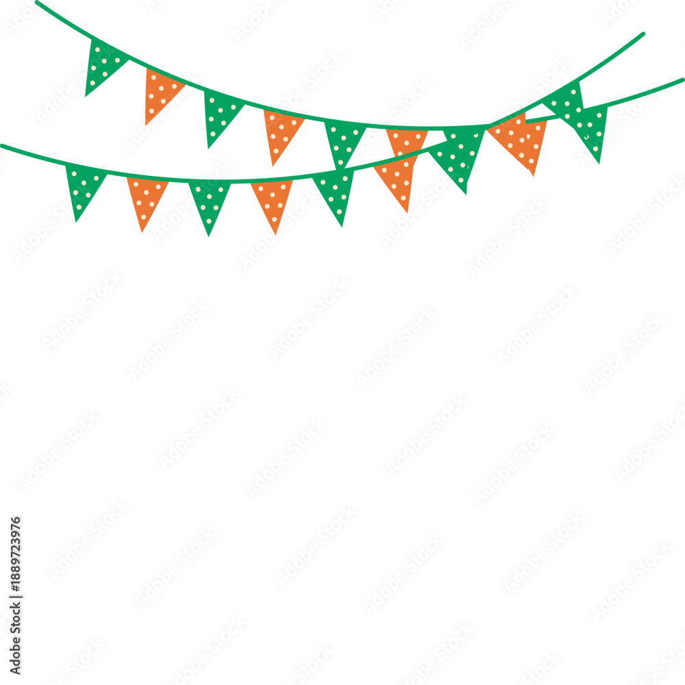 Obraz premium St. Patrick's Day Flag Decoration