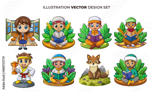 Children Dressed as Pirates and Astronauts in Colorful Costumes