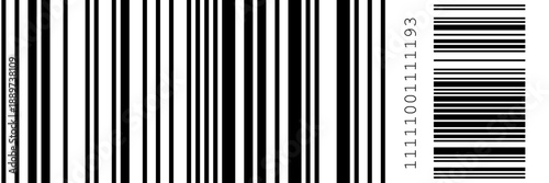 Graphic barcode pattern featuring sharp stripe lines and bold code. This stripe pattern stands out as a unique bg.