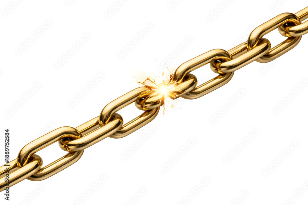 Obraz premium Golden Chain Close Up