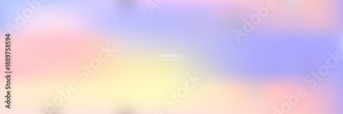 Color gradient abstract background. Blue, pink and yellow gradation vector texture. Pastel color blur abstract background. Vector illustration