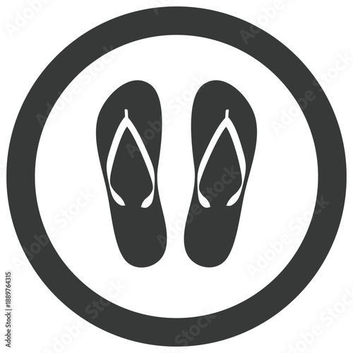 Use slippers vector icon stock illustration