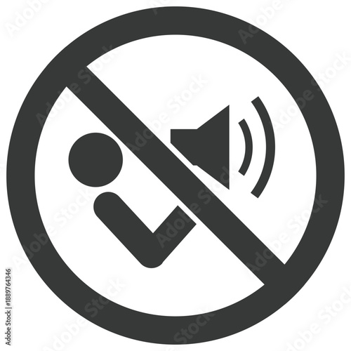 Don�t shout vector icon stock illustration