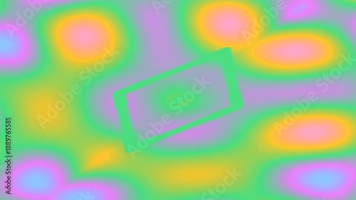 Abstract Shape Floating on Colorful Gradient Background Animation Loop