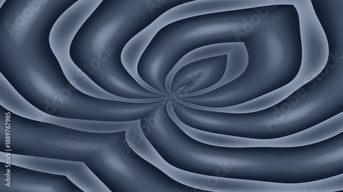 Abstract Navy Blue Fractal Pattern Motion Background Animation Loop
