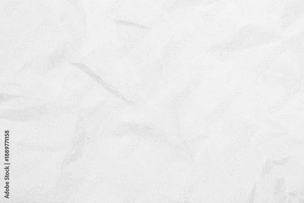 Obraz premium White recycled craft paper texture as background. Grey paper texture, Old vintage page or grunge vignette of old newspaper. Pattern rough art creased grunge letter. Hardboard with copy space for text.