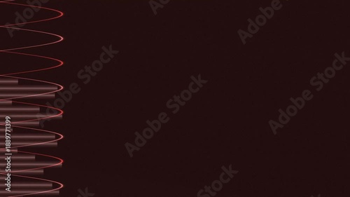 Rotating Pink Light with Horizontal Bars Background Abstract Slow Motion