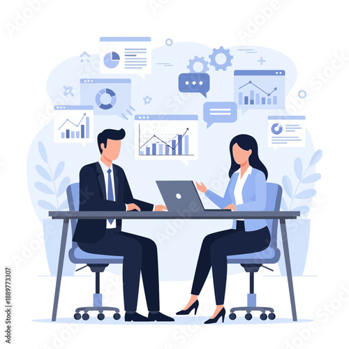 business meeting in office
