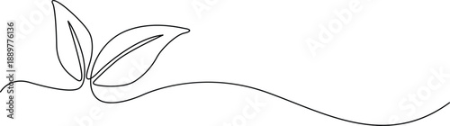 Single line art butterfly Vector