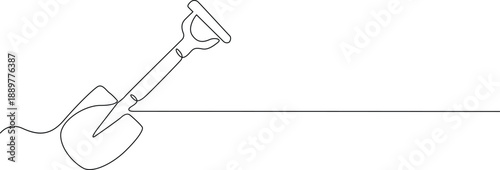 Illustrated folding shovel Vector