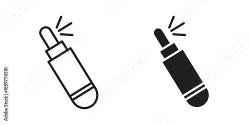 Spray icons for design. Easily editable stroke. Modern flat design.